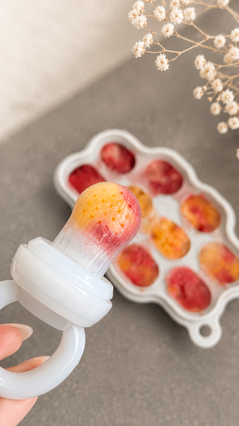 Frugtfeeder med frysebakke